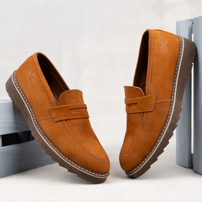 Strapped-up Suede Loafers (M3)