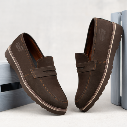 Strapped-up Suede Loafers (M3)