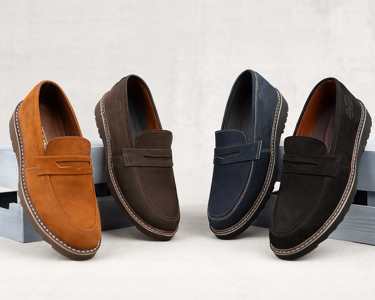 Strapped-up Suede Loafers (M3)