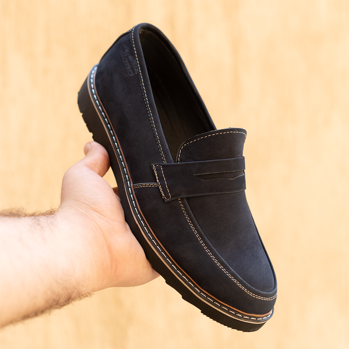 Strapped-up Suede Loafers (M3)