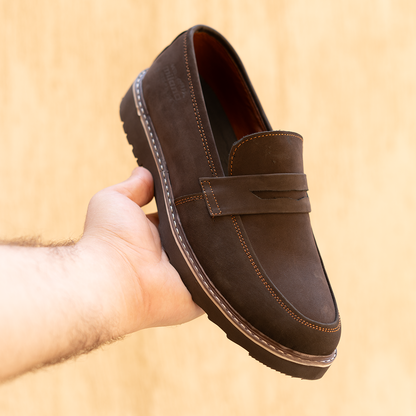 Strapped-up Suede Loafers (M3)