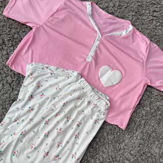 White Heart Pajama