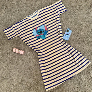Stitch Ribbed Nightgown