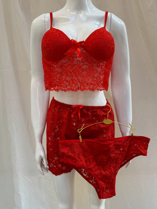 Women’s Lace Pajama Set