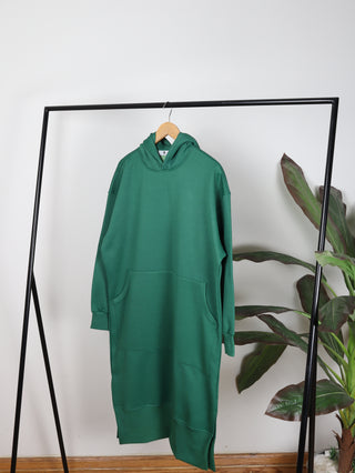 Hoodie Dress Side Slits