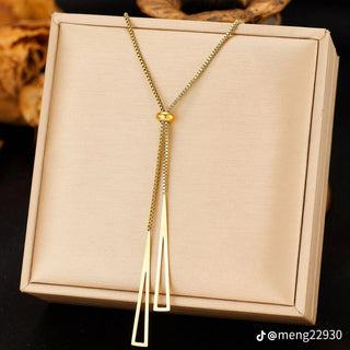 Golden Tie Necklace