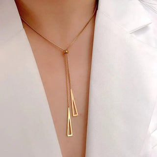 Golden Tie Necklace