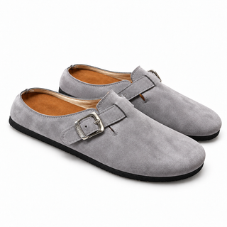 Men's Clogs with Metal Buckle