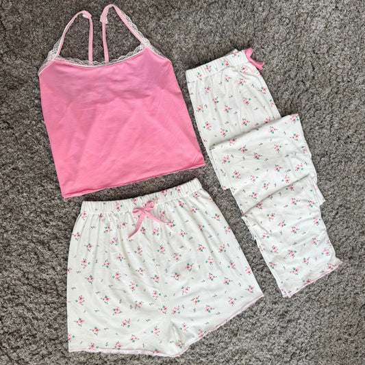 Floral Ribbon Pajama