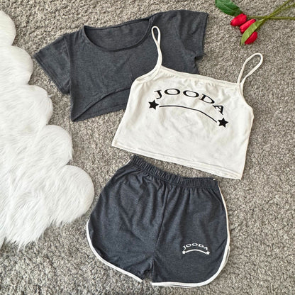 3-Piece Shorts Set