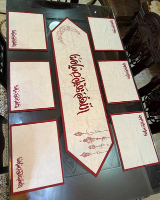 7-Piece Pointed Dining Table Set