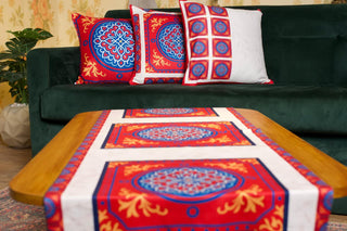 Velvet Runner & Cushions Set