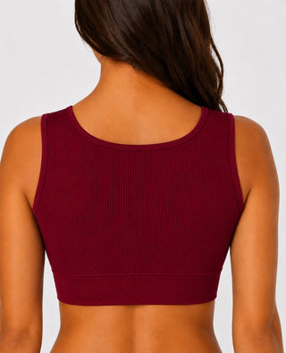 Seamless Ribbed Push-Up Bra – 3-Piece Pack