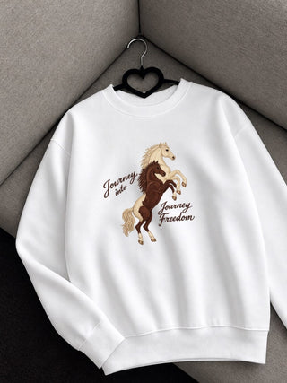 Horse Oversized Crewneck Sweatshirt